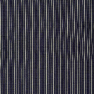 Ostia Stripe Navy & Ivory 70890 by Schumacher Fabric