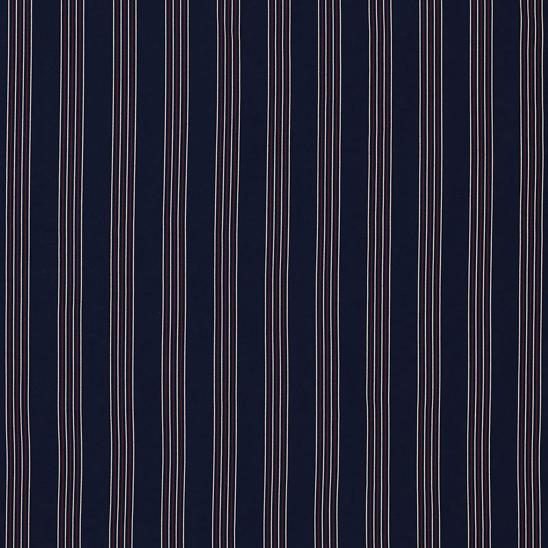 Bibione Stripe Navy & Red 70900 by Schumacher Fabric RIVIERA INDOOR/OUTDOOR SOLUTION DYED ACRYLIC 100% ITALY WYZENBEEK 30,000 </p><p>Repeat: Horizontal: 3" (8CM) and Vertical: 59.5 - Fabric Carolina -