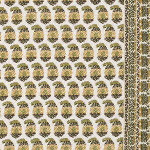 Terry Ochre & Green 182062 by Schumacher Fabric