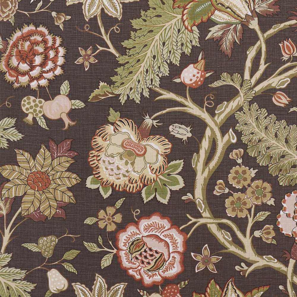 Darsy Tree Of Life Sepia 181882 by Schumacher Fabric Perennial Favorites 54.0" - Fabric Carolina -