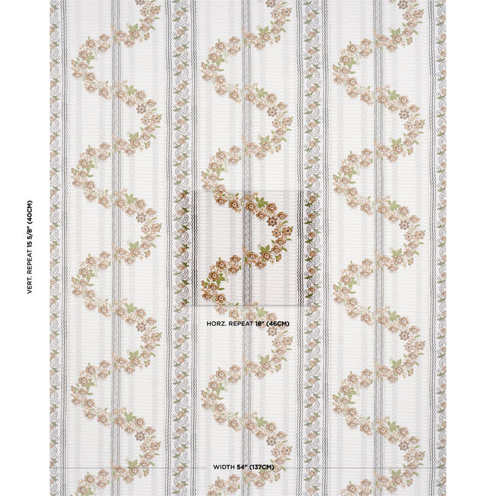 Serena Garland Ochre 182071 by Schumacher Fabric Rita Konig 18.0" - Fabric Carolina -