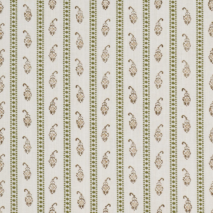 Eddie Woven Hand Block Print Green 182021 by Schumacher Fabric Rita Konig 3.62" - Fabric Carolina -