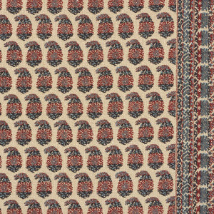 Terry Red & Navy 182061 by Schumacher Fabric