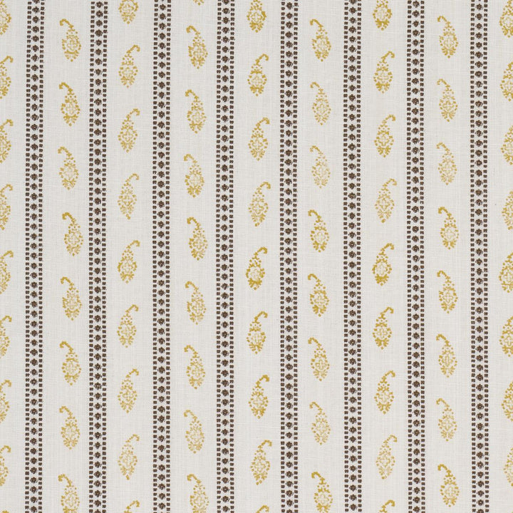 Eddie Woven Hand Block Print Yellow 182022 by Schumacher Fabric Rita Konig 3.62" - Fabric Carolina -