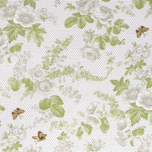 Sibyl Chintz Neutral 182081 by Schumacher Fabric