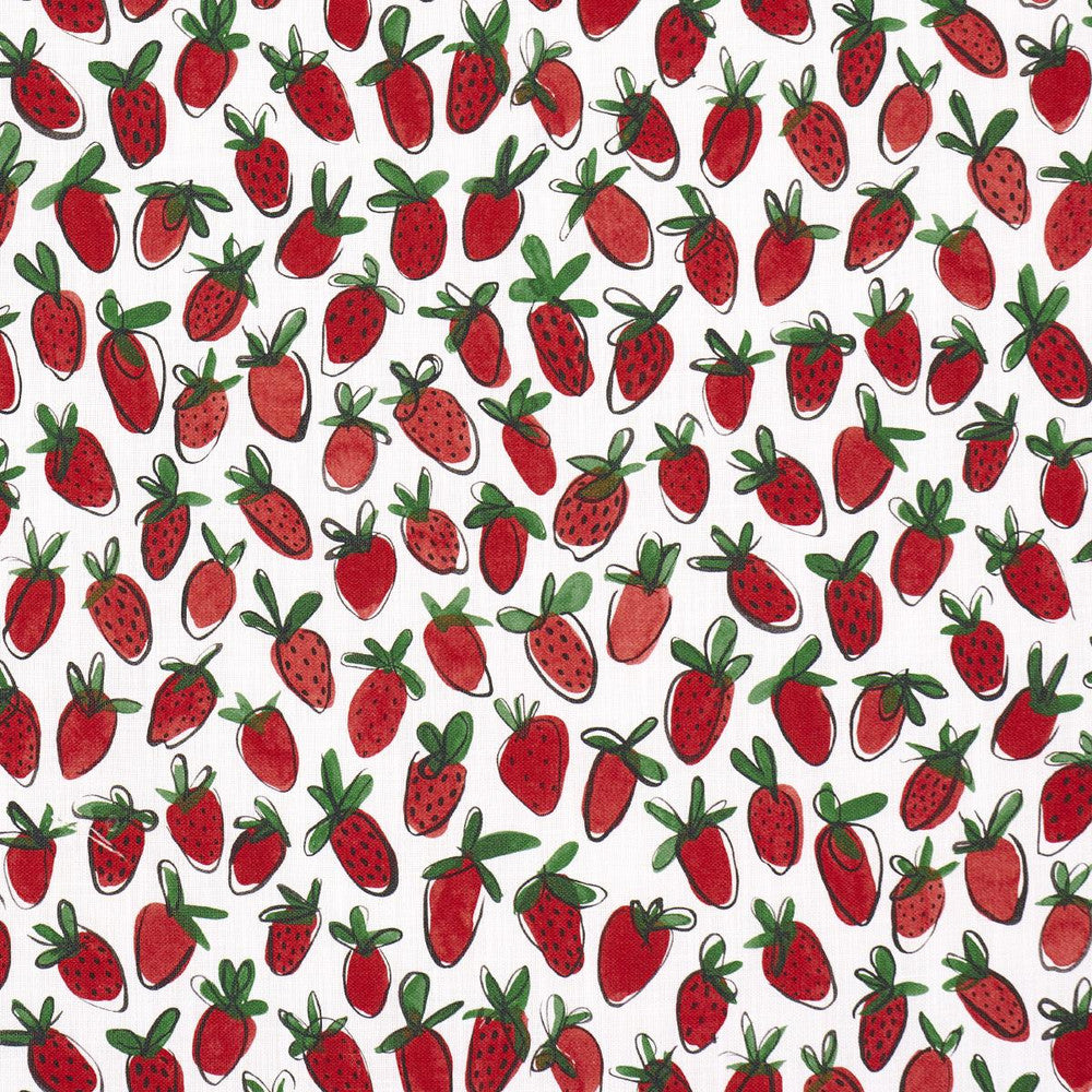 Shortcake Indoor/Outdoor Red 182190 by Schumacher Fabric Studio Bon 10.75" - Fabric Carolina -