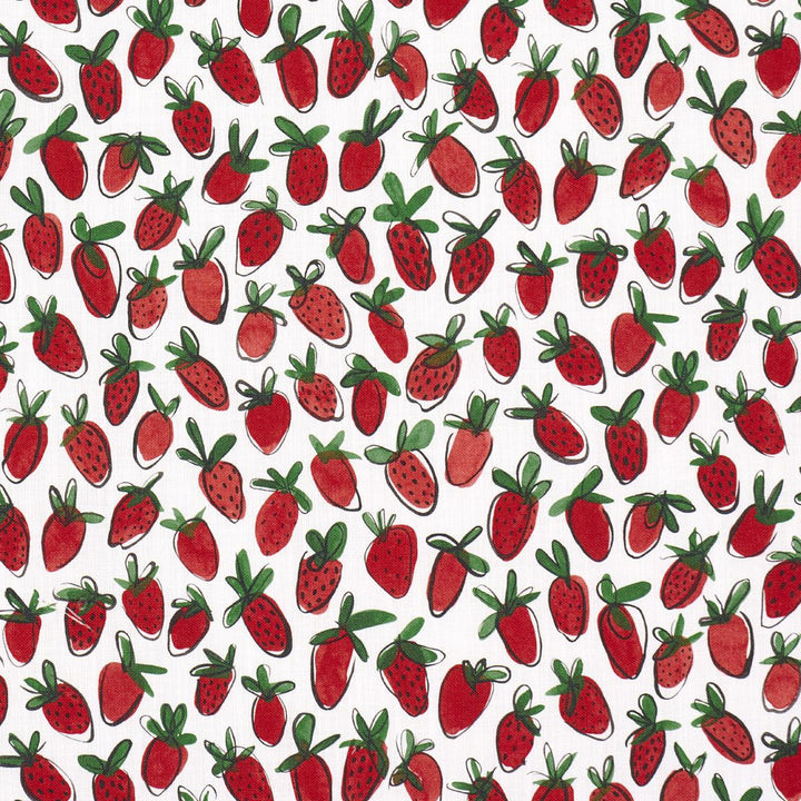 Shortcake Indoor/Outdoor Red 182190 by Schumacher Fabric Studio Bon 10.75" - Fabric Carolina -
