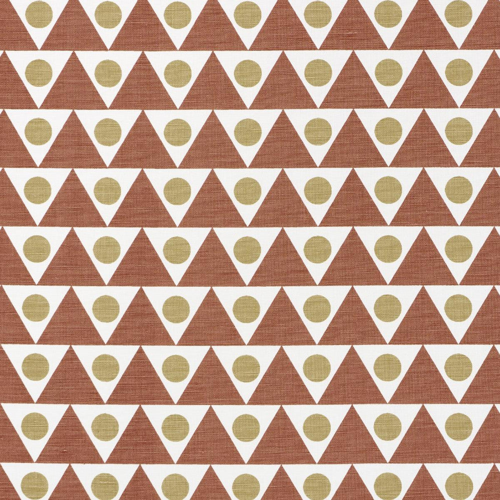 Pennant Terracotta 182222 by Schumacher Fabric Studio Bon 2.25" - Fabric Carolina -