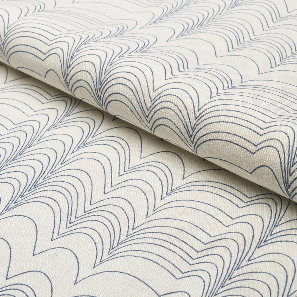 Richter Blue 182231 by Schumacher Fabric Studio Bon 10.88" - Fabric Carolina -