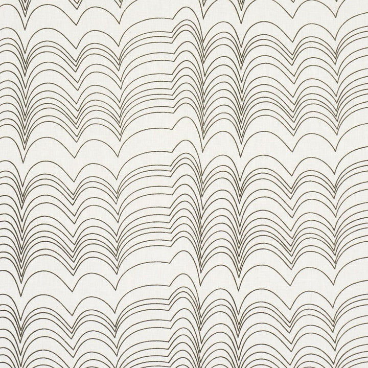 Richter Black 182232 by Schumacher Designer Fabric Studio Bon 10.88" - Swanky Fabrics -