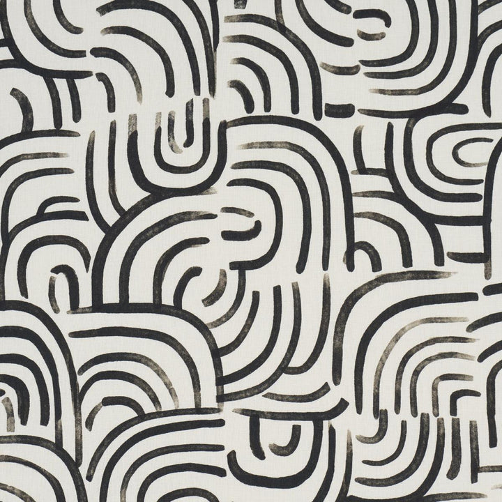 New Beat Carbon 182362 by Schumacher Fabric Backdrop 26.0" - Fabric Carolina -