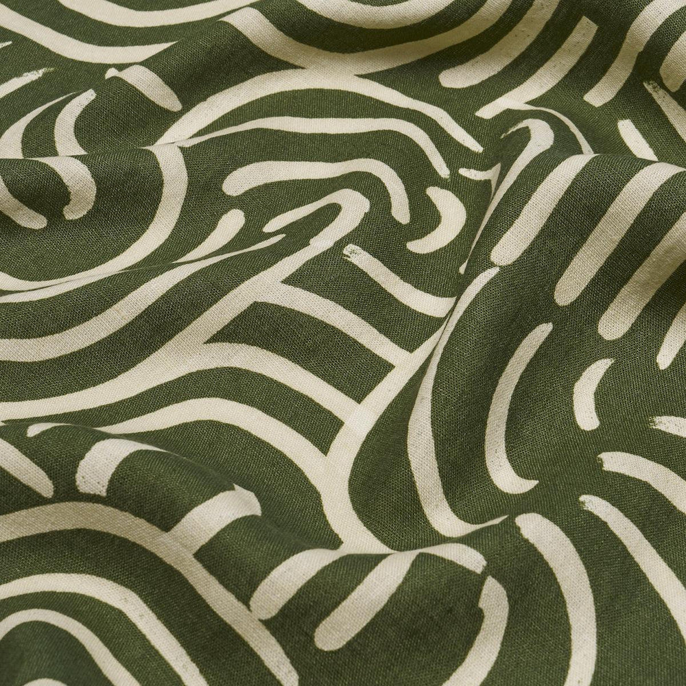 New Beat Olive 182363 by Schumacher Fabric Backdrop 26.0" - Fabric Carolina -