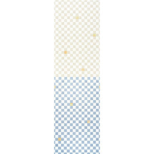 Gambit Panel Sand & Soft Blue 5014264 by Schumacher Wallpaper