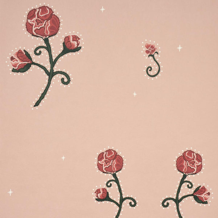 Rhinestone Cowboy Pink 5014584 by Schumacher Wallpaper Backdrop 27.0" - Fabric Carolina -