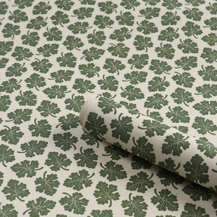 Olive Green 5015920 by Schumacher Wallpaper Rita Konig 9.0" - Fabric Carolina -