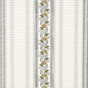 Serena Stripe Ochre 5015931 by Schumacher Wallpaper