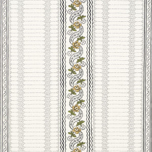 Serena Stripe Ochre 5015931 by Schumacher Wallpaper