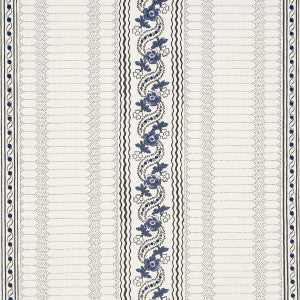 Serena Stripe Blue 5015930 by Schumacher Wallpaper