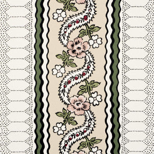Serena Stripe Rose 5015932 by Schumacher Wallpaper