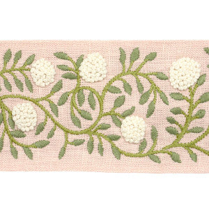 Ashoka Tape Leaf & Blush 76296 by Schumacher Trim