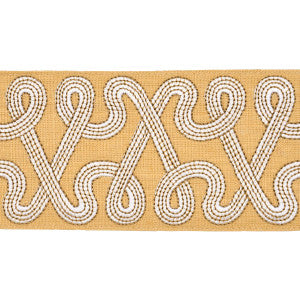Freeform Embroidered Tape Maize 76735 by Schumacher Trim