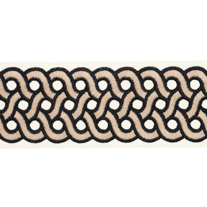 Mandeville Tape Almond 77155 by Schumacher Trim Perennial Favorite Trims 2.5" - Fabric Carolina -