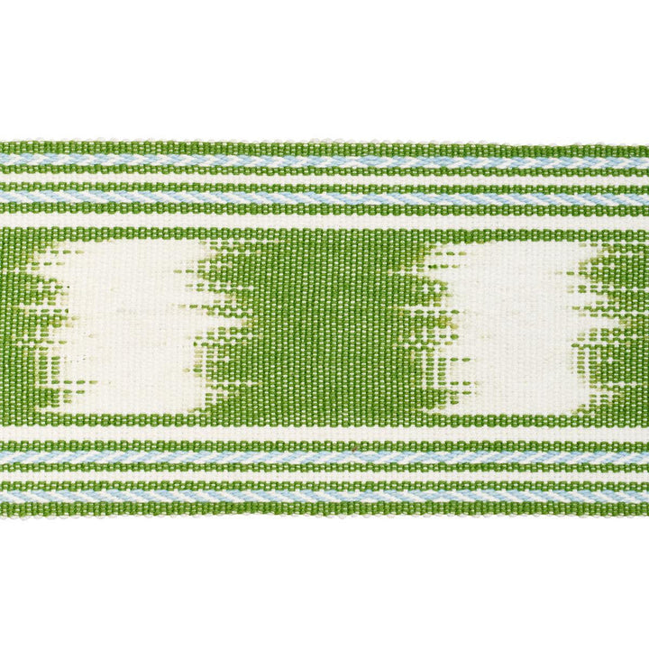 Banyan Ikat Tape Leaf 79303 by Schumacher Designer Trim Perennial Favorite Trims 4.25" - Swanky Fabrics -