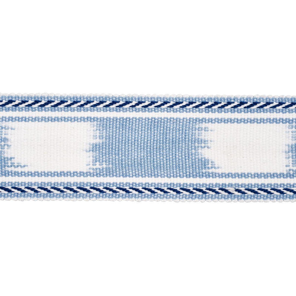 Banyan Tape Narrow Sky 83241 by Schumacher Trim Perennial Favorite Trims 2.0" - Fabric Carolina -