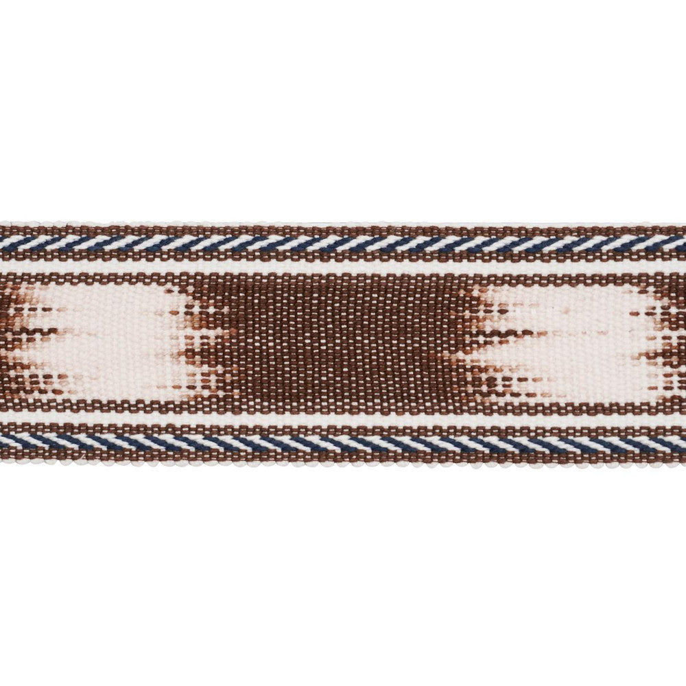 Banyan Tape Narrow Brown 83244 by Schumacher Trim Perennial Favorite Trims 2.0" - Fabric Carolina -