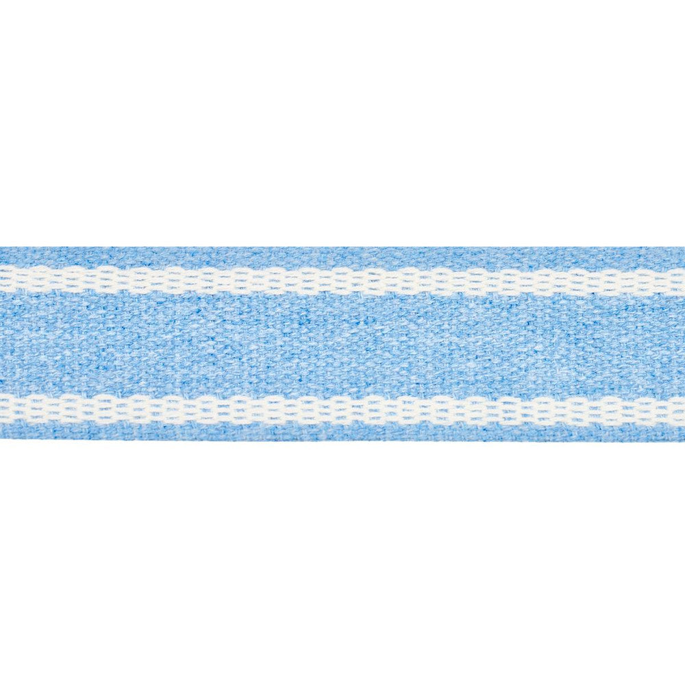 Sullivan Tape Narrow Indoor/Outdoor Blue 83670 by Schumacher Designer Trim Perennial Favorite Trims - Swanky Fabrics -