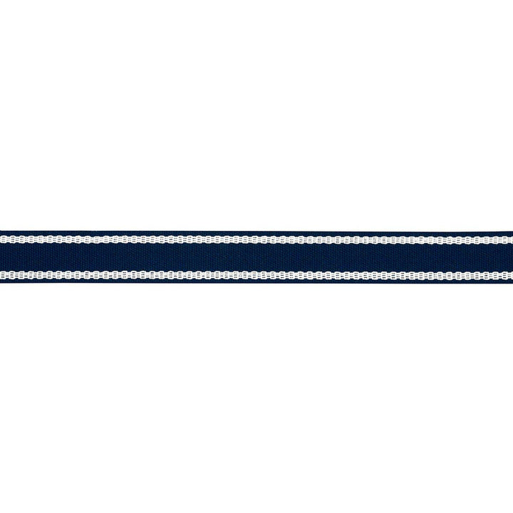 Sullivan Tape Narrow Indoor/Outdoor Navy 83673 by Schumacher Designer Trim Perennial Favorite Trims - Swanky Fabrics -