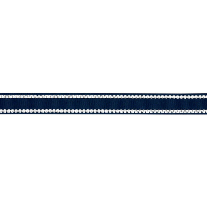 Sullivan Tape Narrow Indoor/Outdoor Navy 83673 by Schumacher Trim Perennial Favorite Trims - Fabric Carolina -