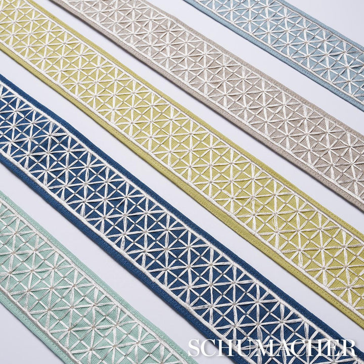 Directoire Tape Narrow Teal 83852 by Schumacher Trim Perennial Favorite Trims - Fabric Carolina -