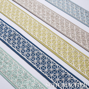 Directoire Tape Narrow Teal 83852 by Schumacher Trim