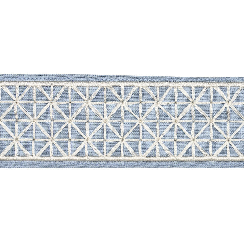 Directoire Tape Narrow Sky 83851 by Schumacher Designer Trim Perennial Favorite Trims - Swanky Fabrics -