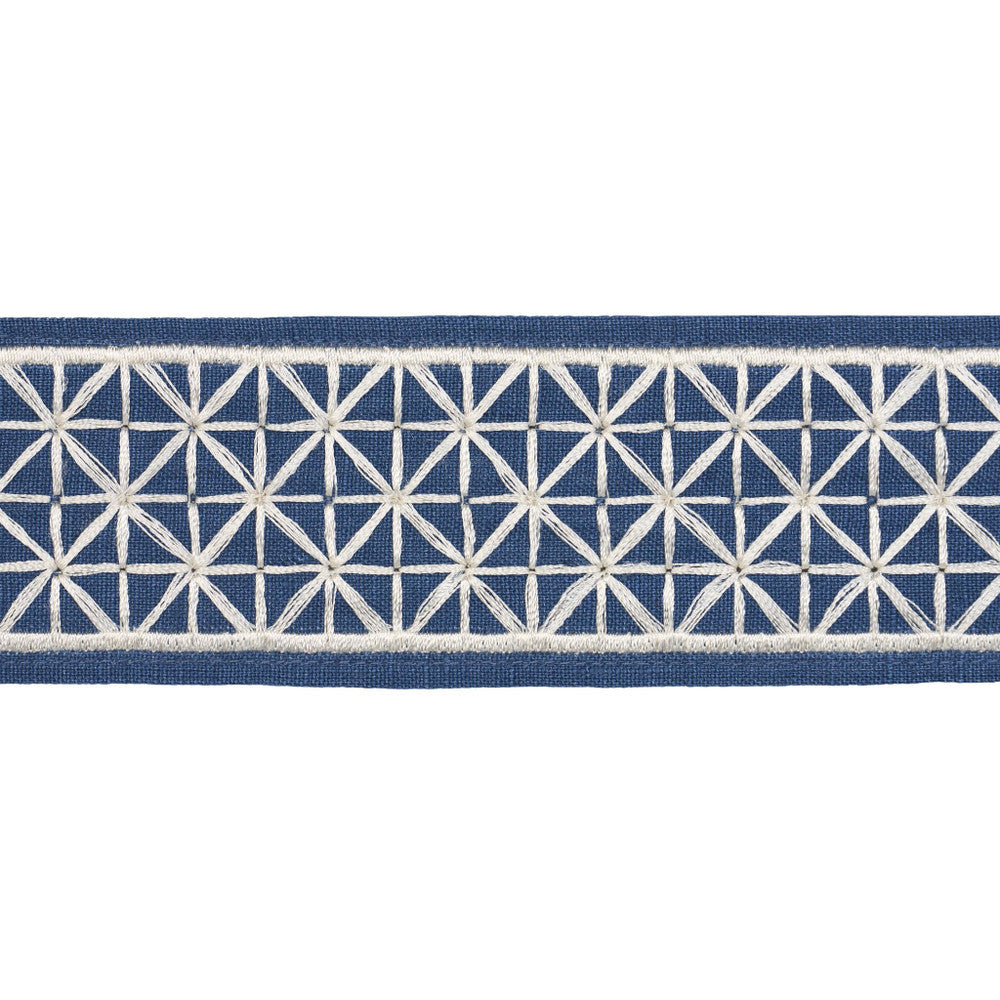 Directoire Tape Narrow Bleu Marine 83854 by Schumacher Trim Perennial Favorite Trims - Fabric Carolina -