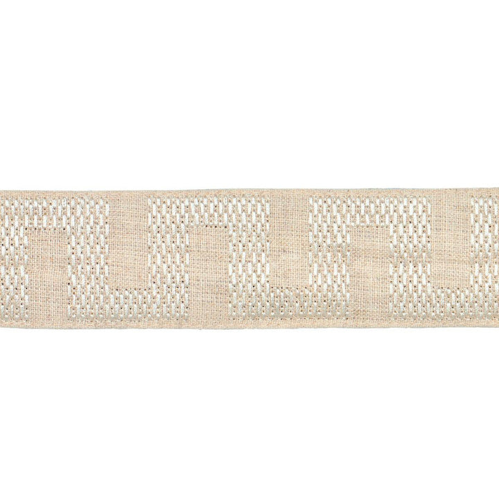 Matrix Tape Narrow Natural 83923 by Schumacher Designer Trim Perennial Favorite Trims - Swanky Fabrics -