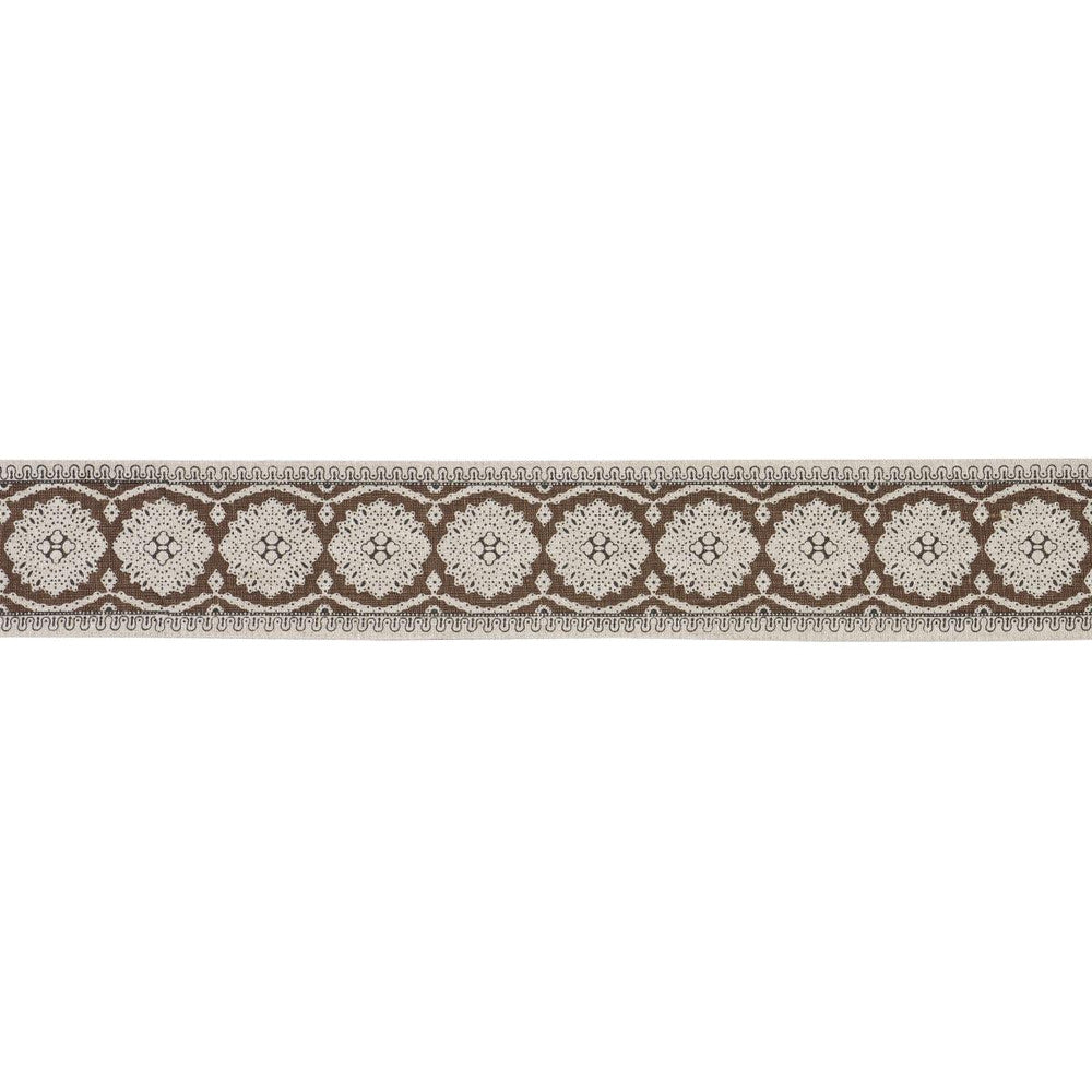 Maximilian Tape Brown 84331 by Schumacher Designer Trim Rita Konig - Swanky Fabrics -