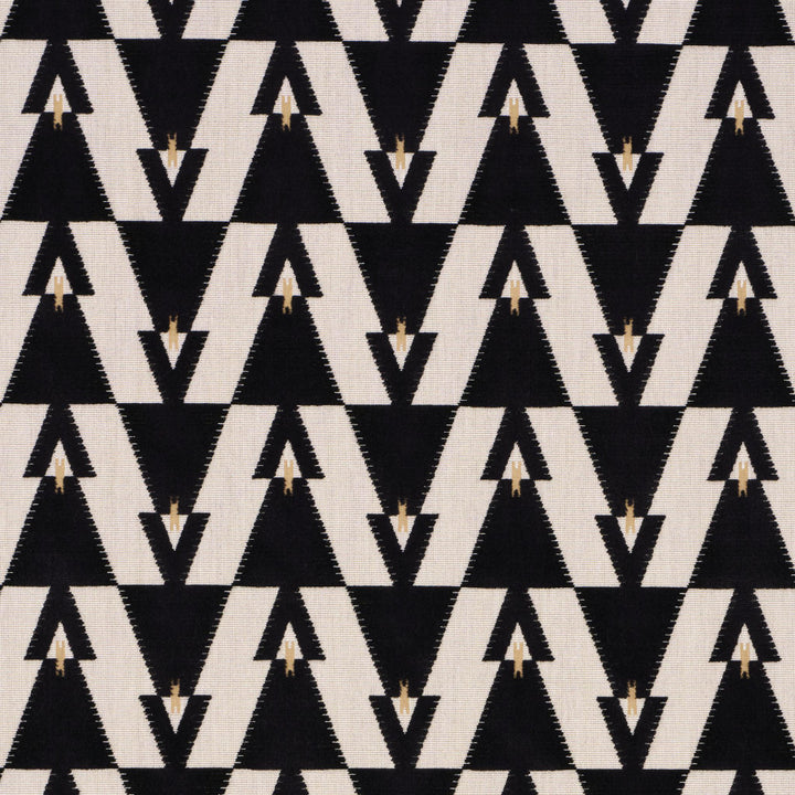 Kalido Velvet Onyx 84121 by Schumacher Fabric Perennial Favorites 5.38" - Fabric Carolina -