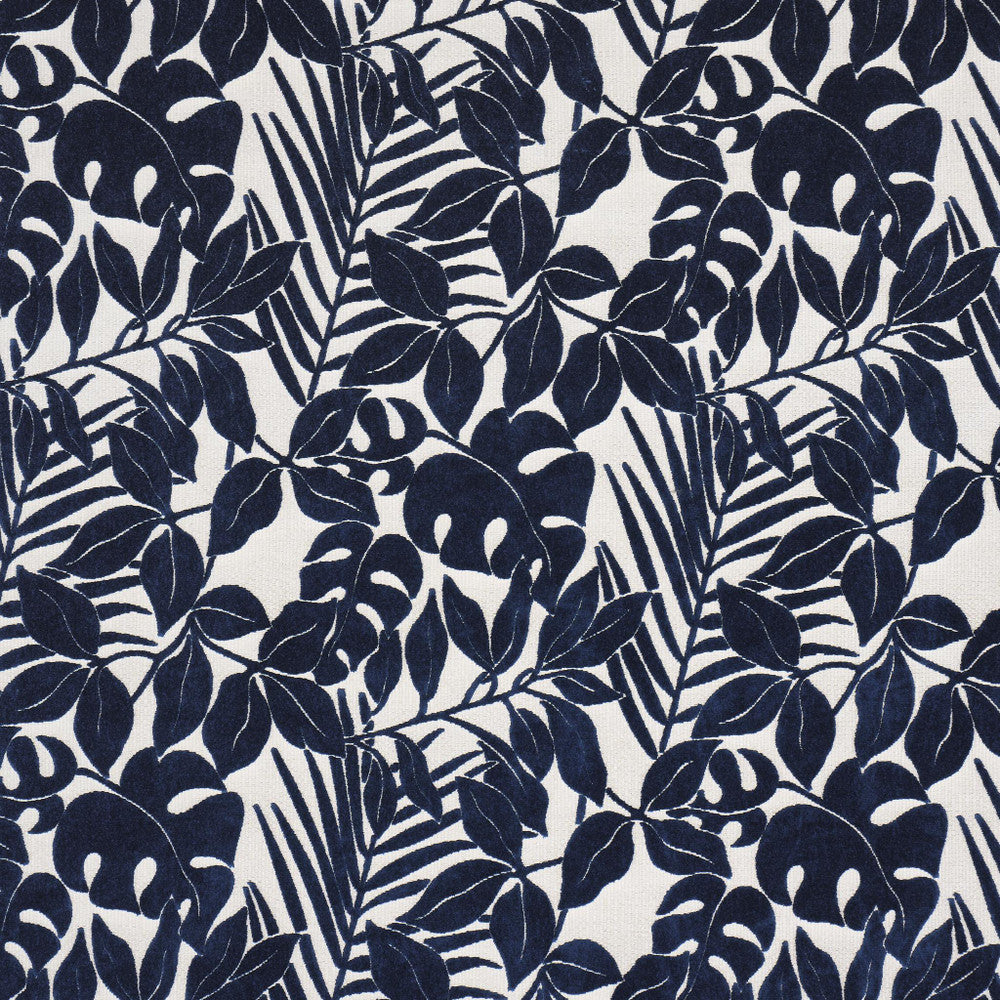 Miramar Indoor/Outdoor Velvet Navy 84323 by Schumacher Fabric Perennial Favorites 25.25" - Fabric Carolina -