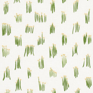 Meadow Button Hand Embroidery Yellow 84390 by Schumacher Fabric