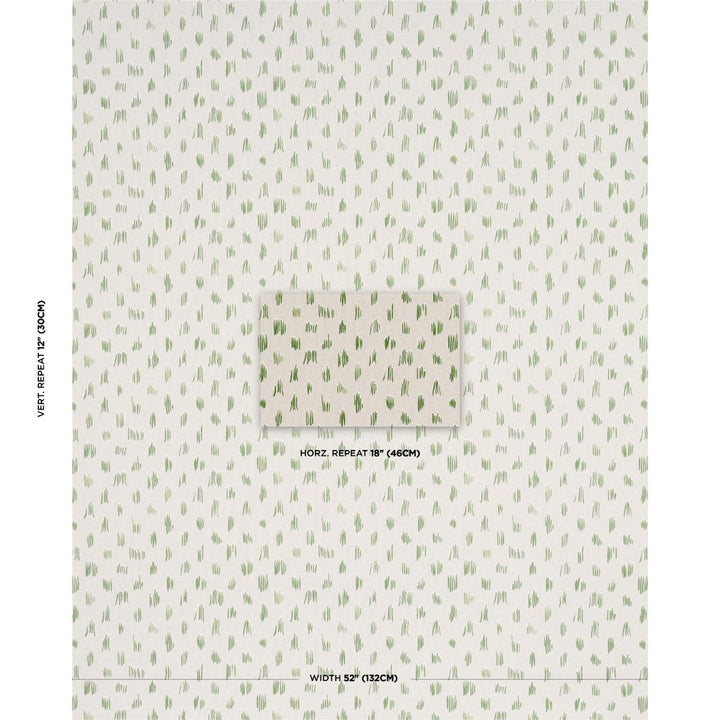 Meadow Button Hand Embroidery Neutral 84391 by Schumacher Fabric Studio Bon 18.0" - Fabric Carolina -
