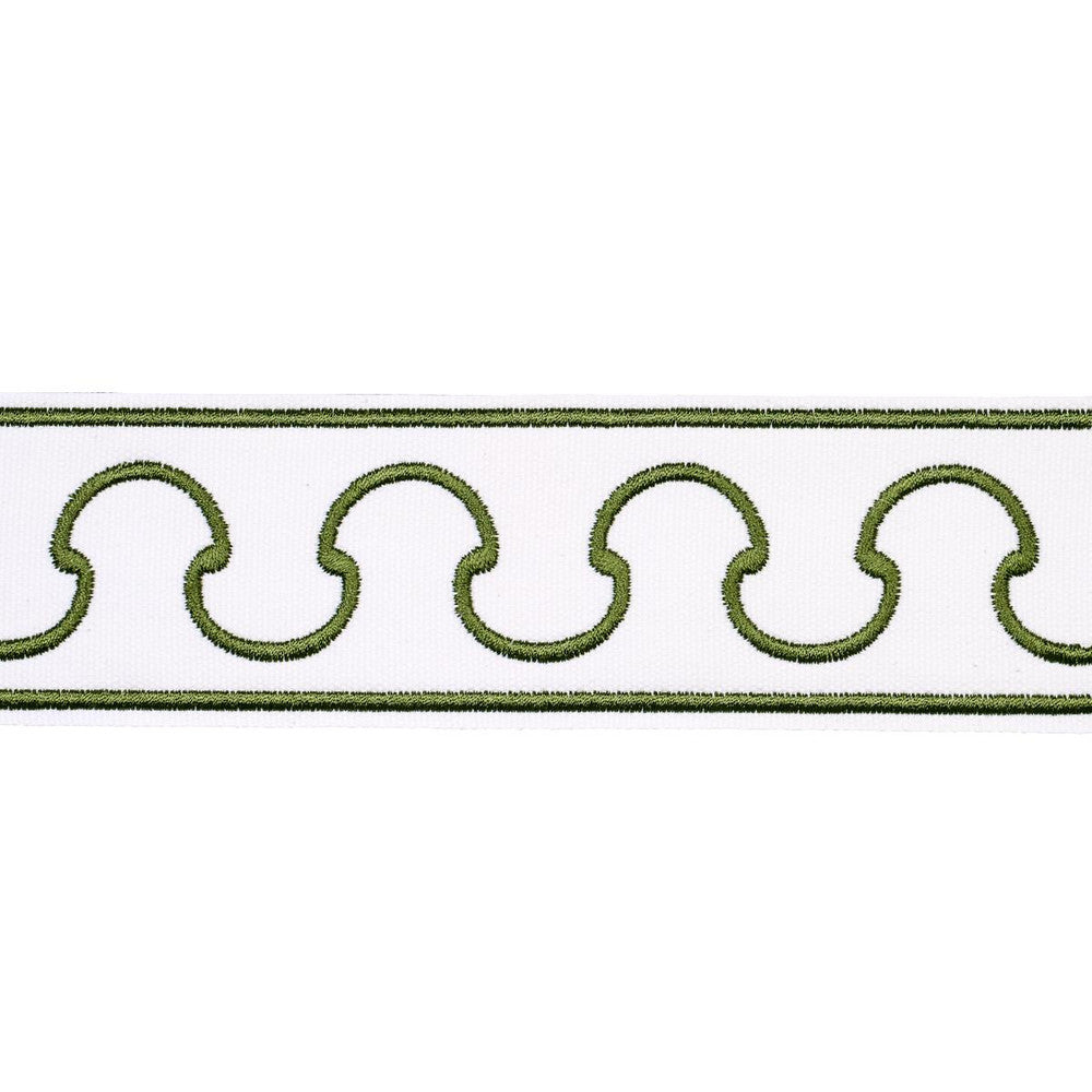 Grenelle Green 84561 by Schumacher Trim Paloma Contreras Trims 2.5" - Fabric Carolina -