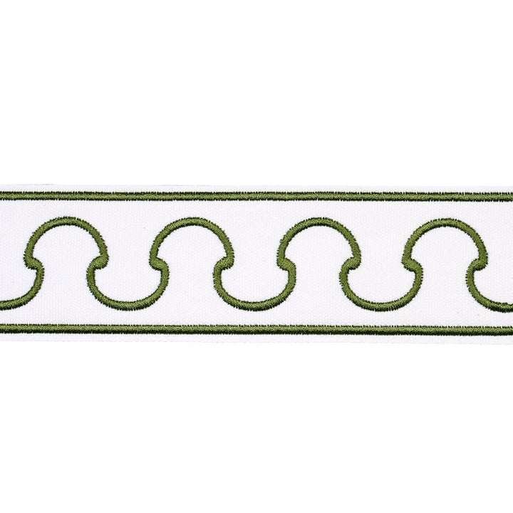 Grenelle Green 84561 by Schumacher Trim Paloma Contreras Trims 2.5" - Fabric Carolina -