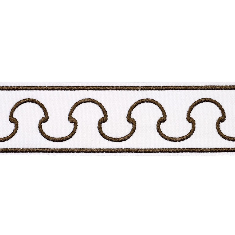 Grenelle Taupe 84560 by Schumacher Designer Trim Paloma Contreras Trims 2.5" - Swanky Fabrics -