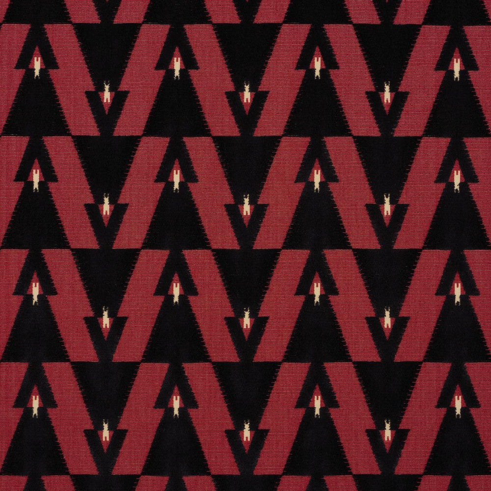 Kalido Velvet Ladybird 84120 by Schumacher Designer Fabric Perennial Favorites 5.38" - Swanky Fabrics -