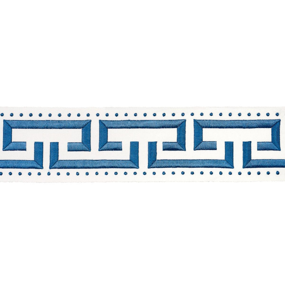 Margo Fret Marine 84580 by Schumacher Trim Paloma Contreras Trims 3.0" - Fabric Carolina -