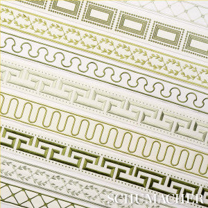 Margo Fret Green 84582 by Schumacher Trim