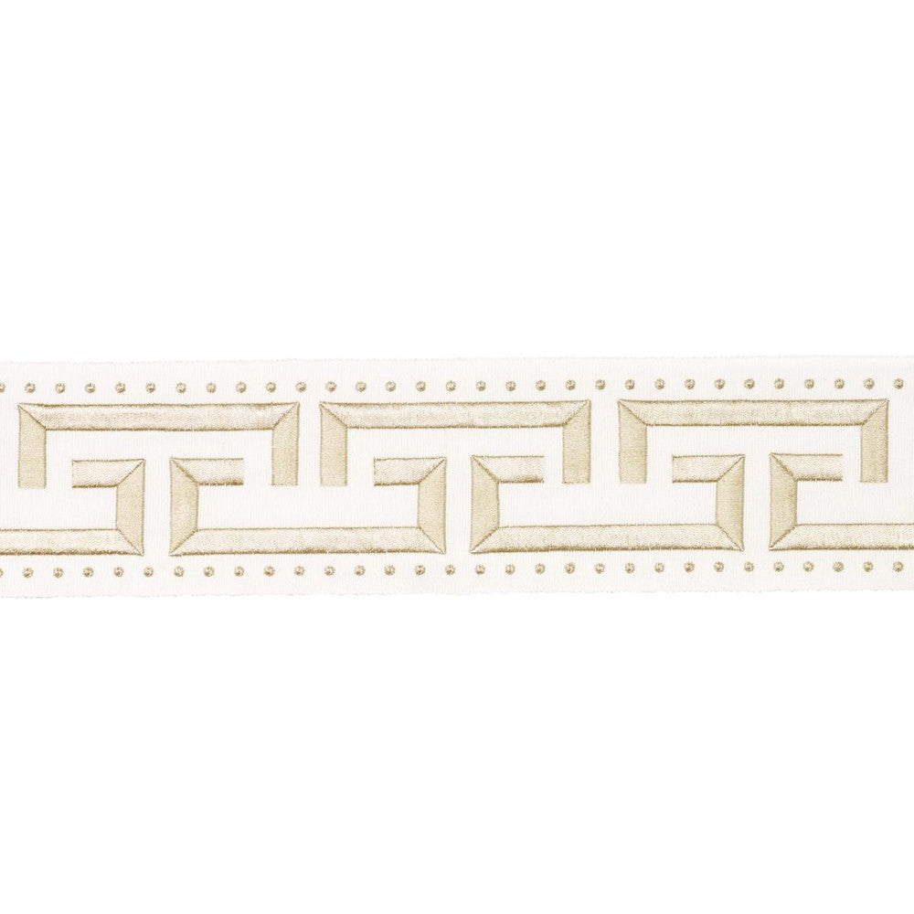 Margo Fret Ivory 84584 by Schumacher Trim Paloma Contreras Trims 3.0" - Fabric Carolina -