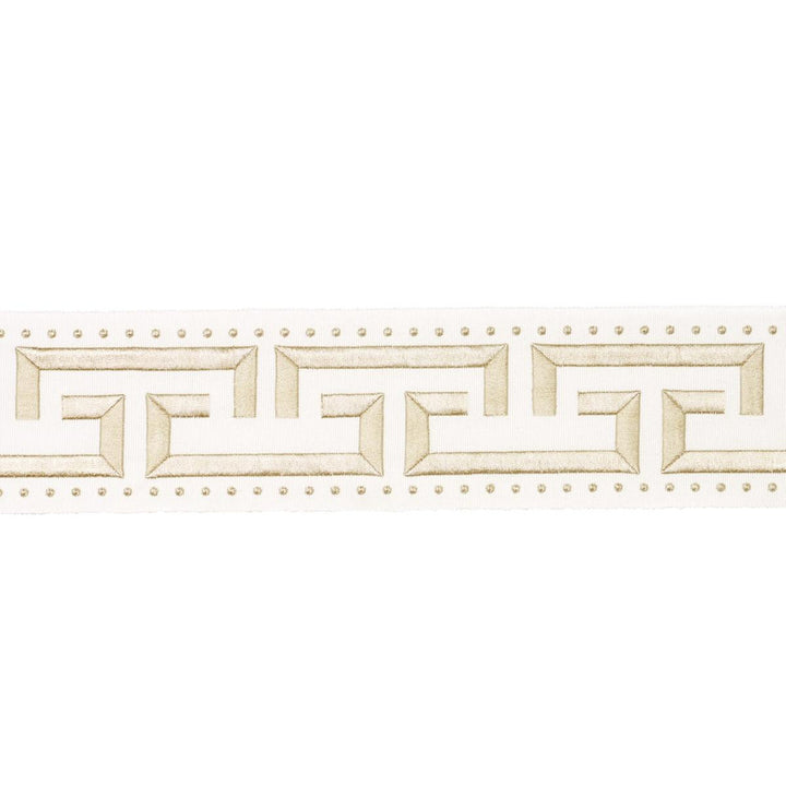 Margo Fret Ivory 84584 by Schumacher Trim Paloma Contreras Trims 3.0" - Fabric Carolina -